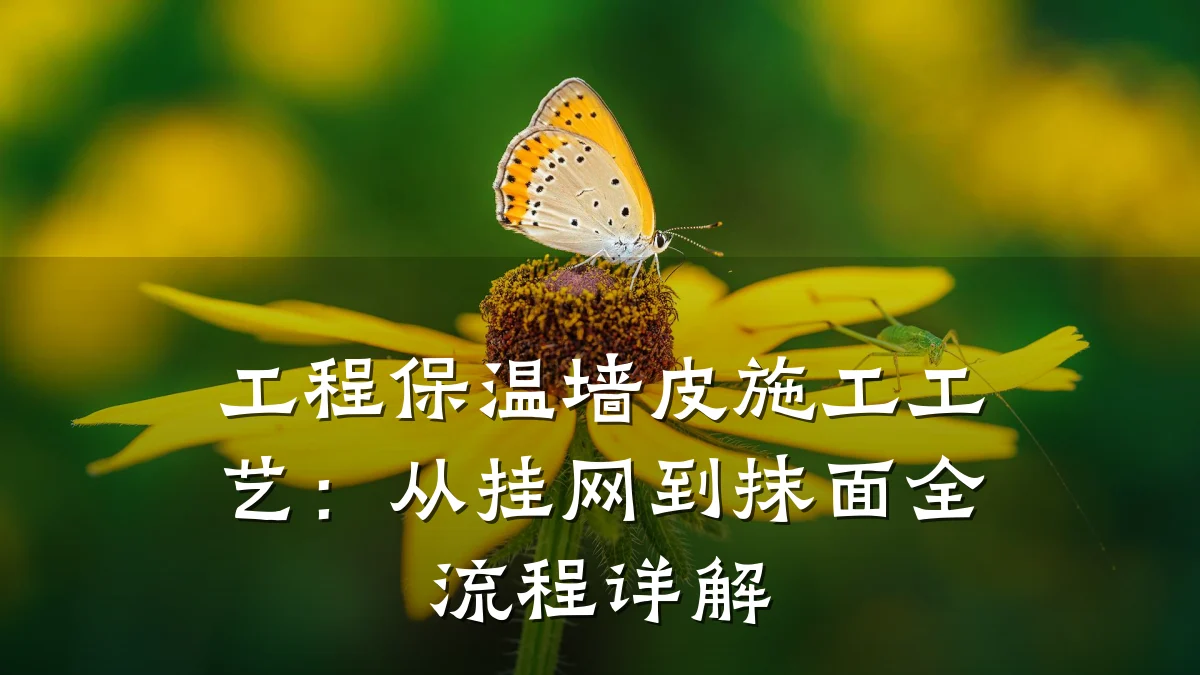 工程保温墙皮施工工艺：从挂网到抹面全流程详解