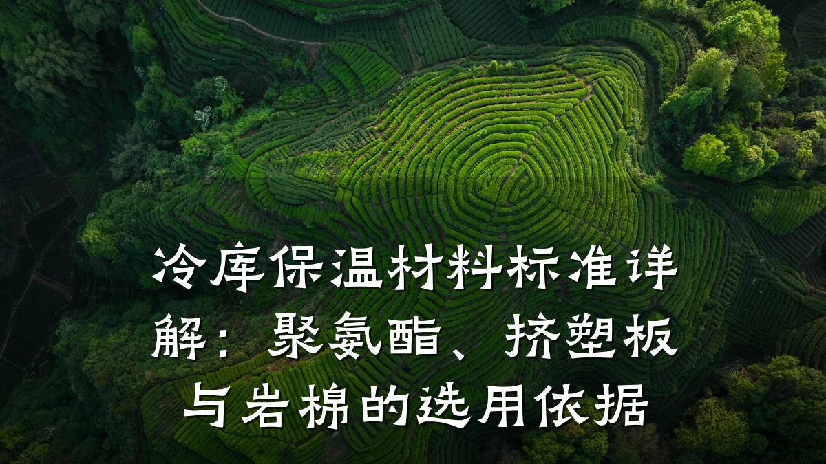 冷库保温材料标准详解：聚氨酯、挤塑板与岩棉的选用依据