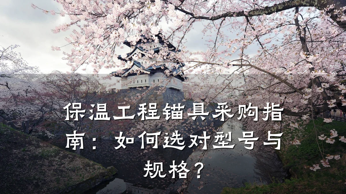 保温工程锚具采购指南：如何选对型号与规格？