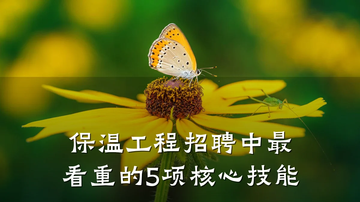 保温工程招聘中最看重的5项核心技能
