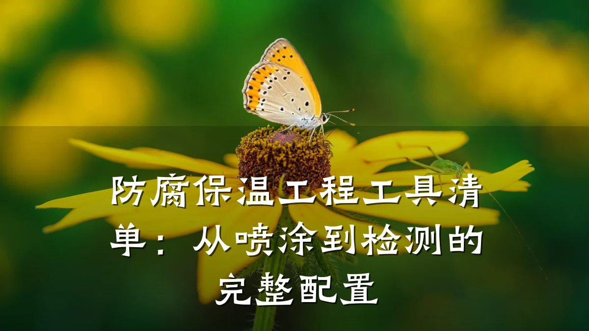 防腐保温工程工具清单：从喷涂到检测的完整配置