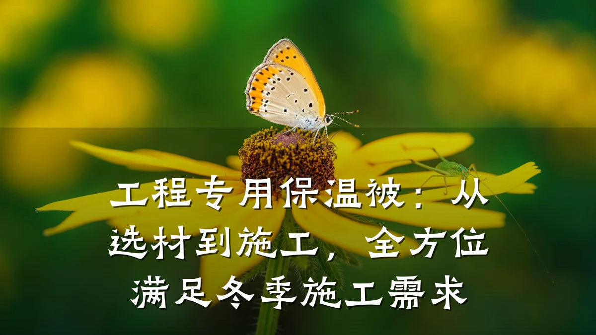 工程专用保温被:从选材到施工,全方位满足冬季施工需求