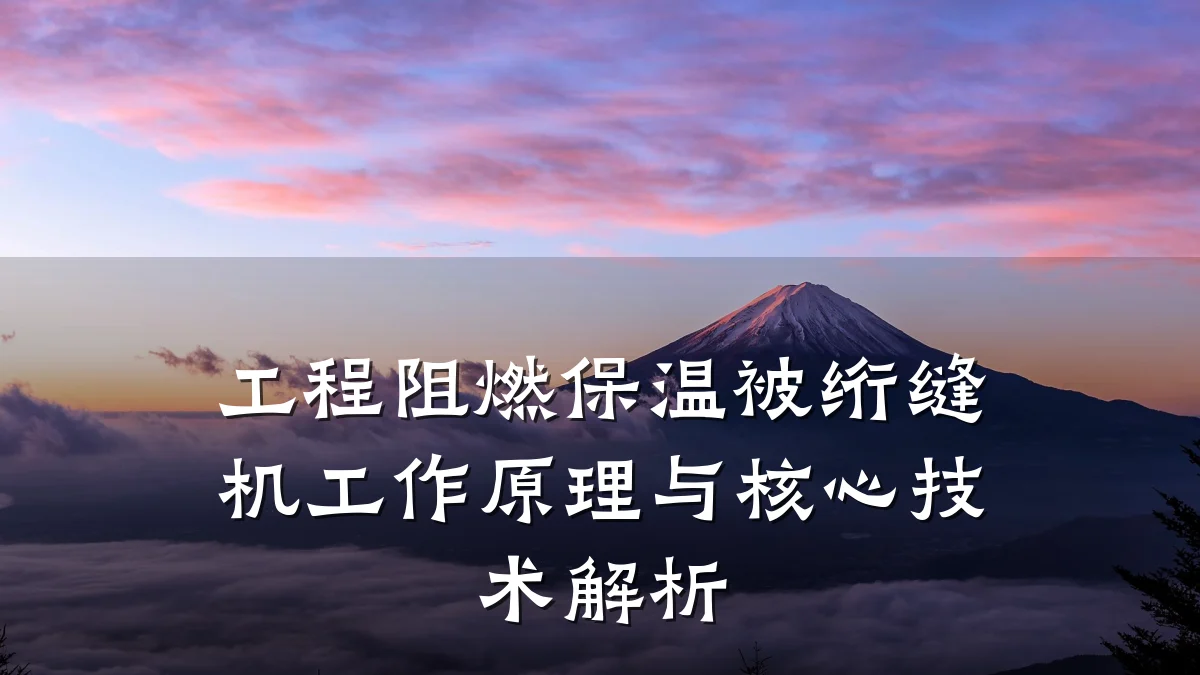 工程阻燃保温被绗缝机工作原理与核心技术解析