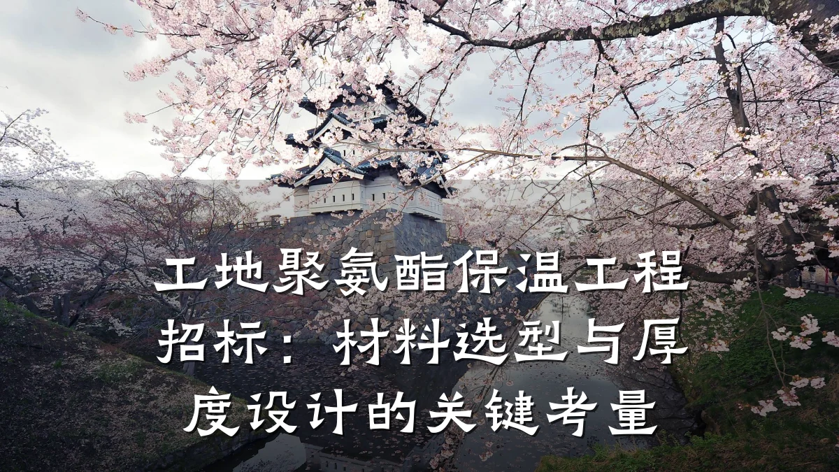 工地聚氨酯保温工程招标：材料选型与厚度设计的关键考量