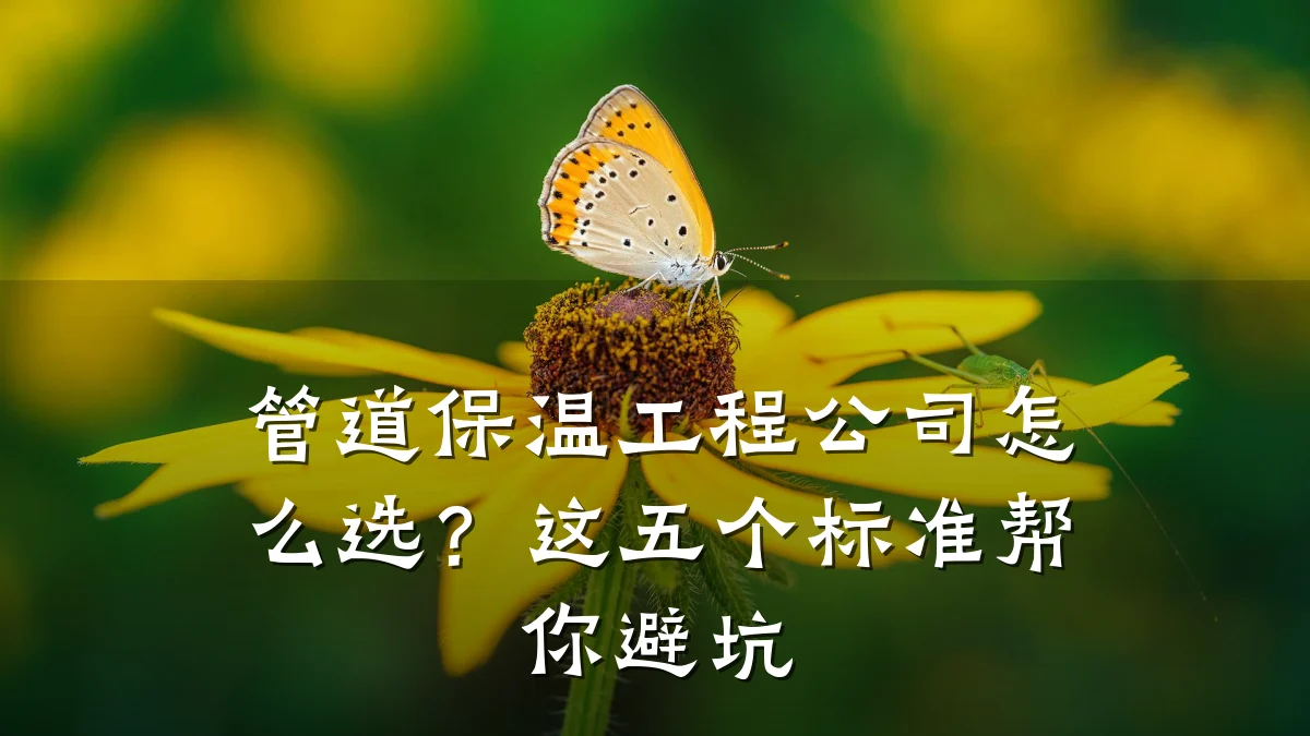 管道保温工程公司怎么选？这五个标准帮你避坑