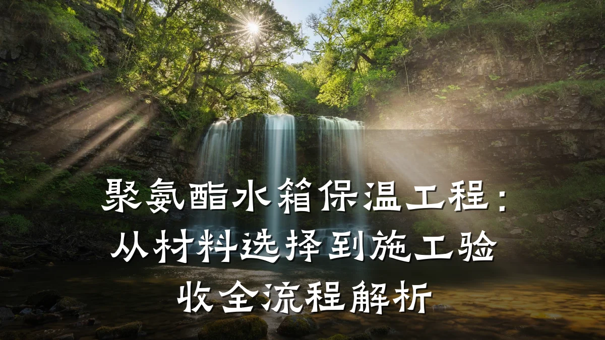 聚氨酯水箱保温工程:从材料选择到施工验收全流程解析
