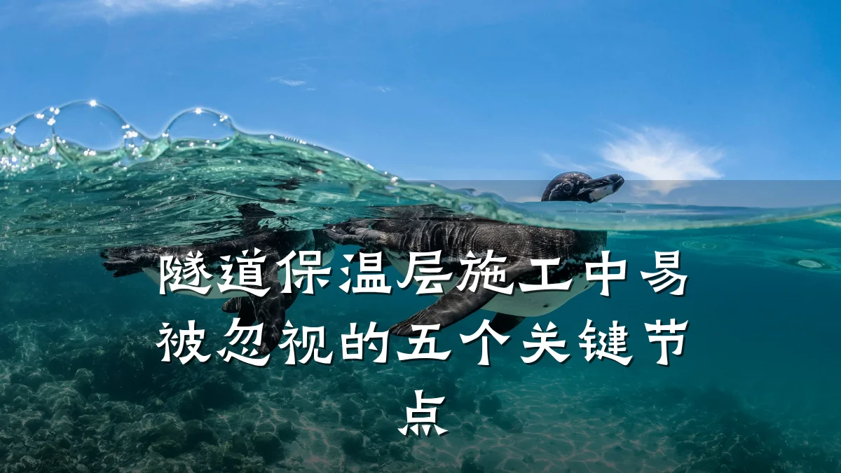 隧道保温层施工中易被忽视的五个关键节点