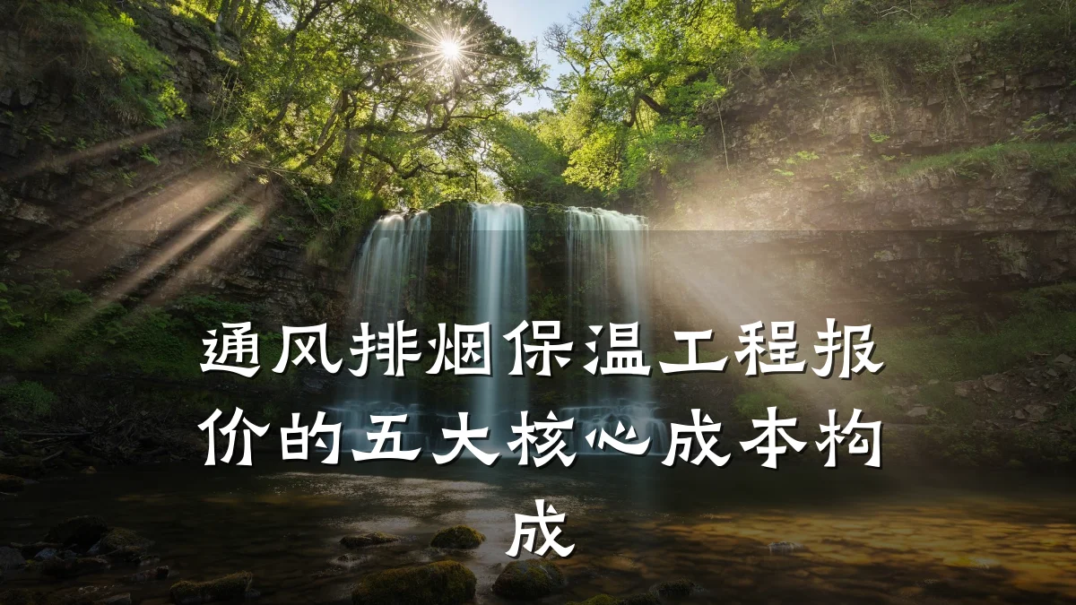 通风排烟保温工程报价的五大核心成本构成