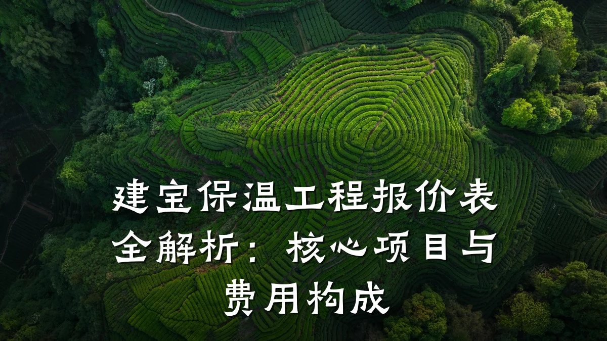 建宝保温工程报价表全解析:核心项目与费用构成