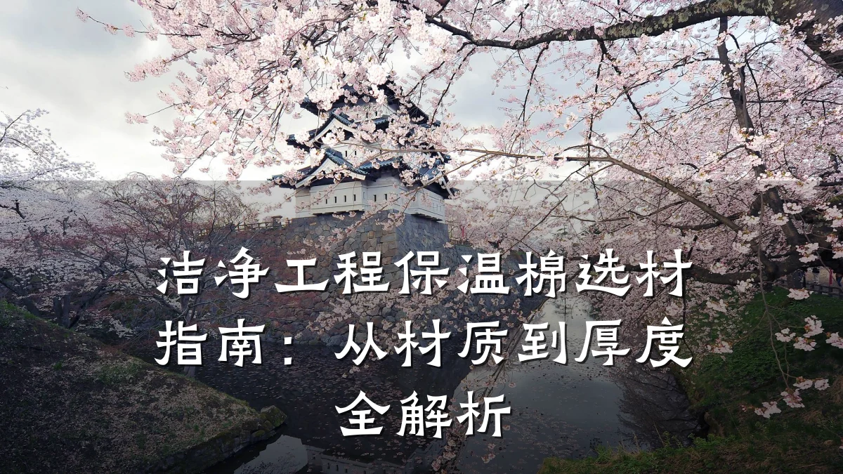 洁净工程保温棉选材指南：从材质到厚度全解析