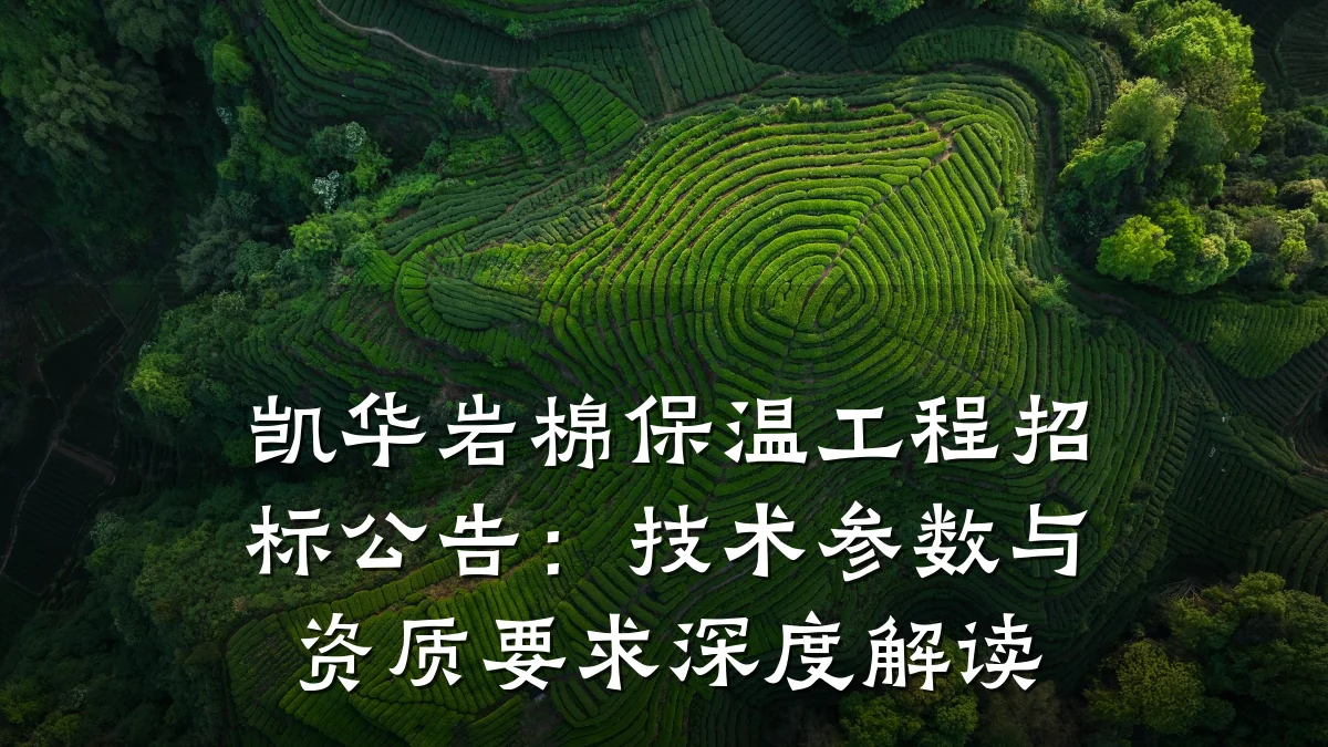 凯华岩棉保温工程招标公告:技术参数与资质要求深度解读