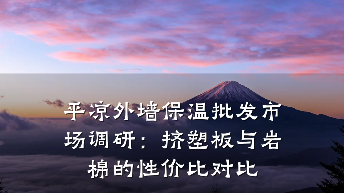 平凉外墙保温批发市场调研:挤塑板与岩棉的性价比对比