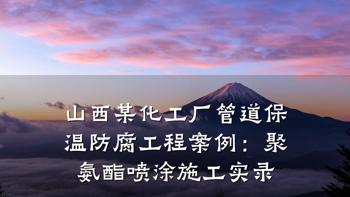山西某化工厂管道保温防腐工程案例:聚氨酯喷涂施工实录