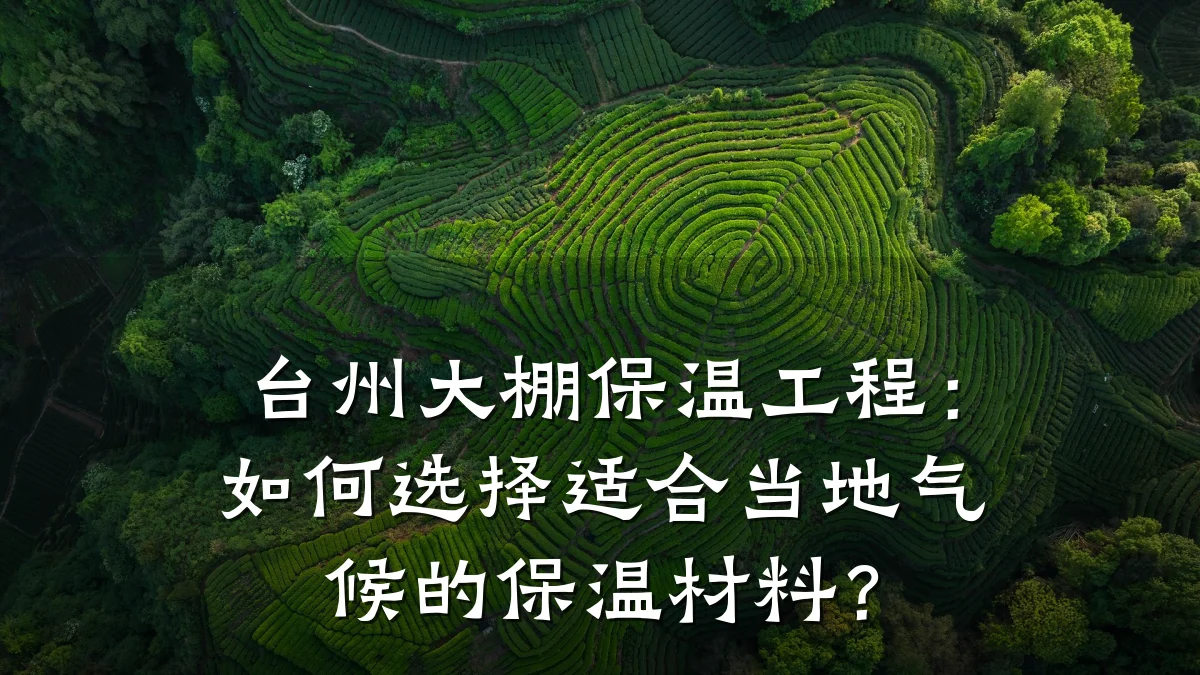 台州大棚保温工程：如何选择适合当地气候的保温材料？