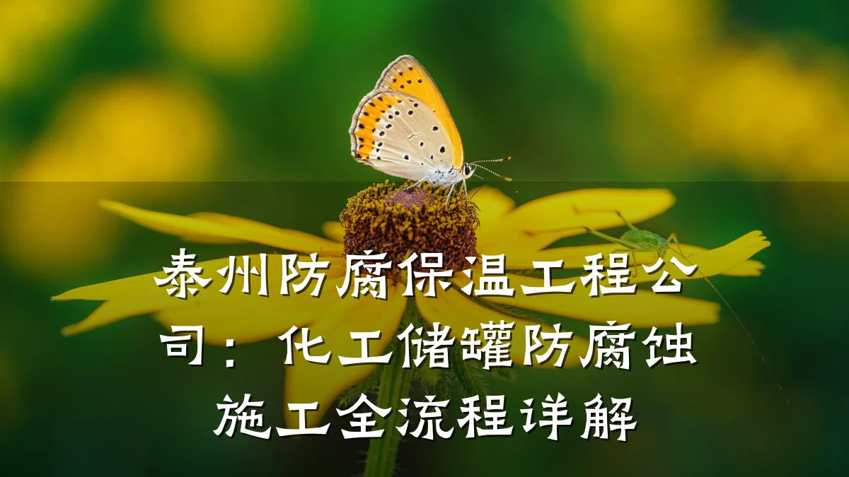 泰州防腐保温工程公司:化工储罐防腐蚀施工全流程详解