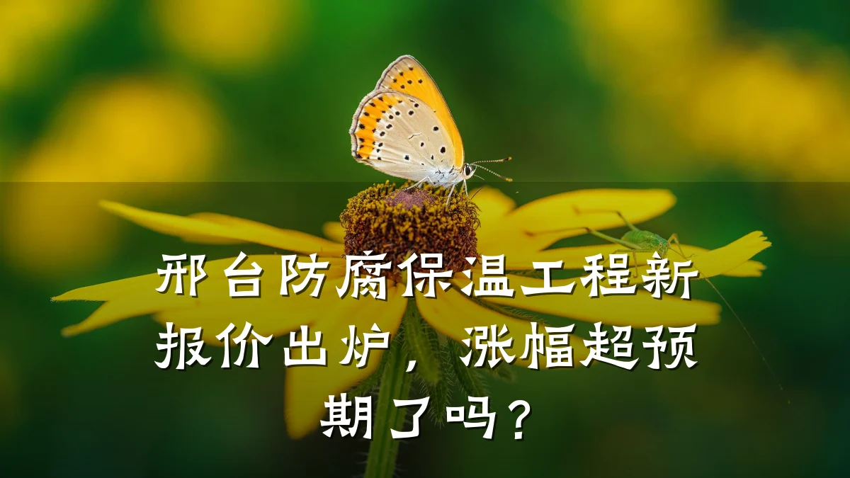 邢台防腐保温工程新报价出炉,涨幅超预期了吗?