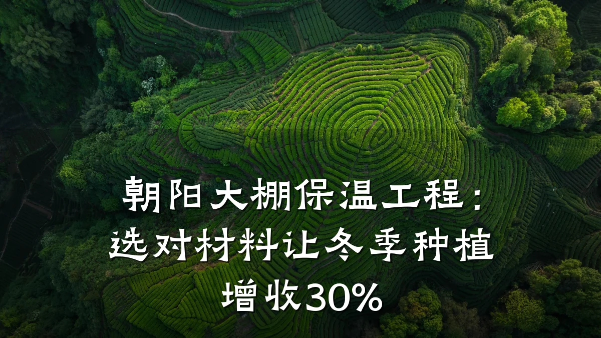 朝阳大棚保温工程：选对材料让冬季种植增收30%
