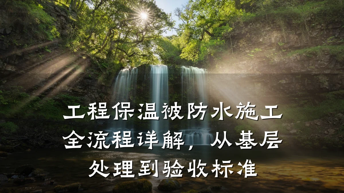 工程保温被防水施工全流程详解，从基层处理到验收标准