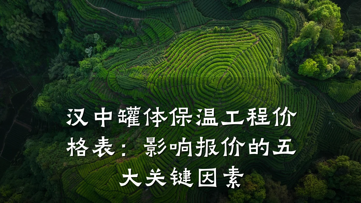 汉中罐体保温工程价格表:影响报价的五大关键因素