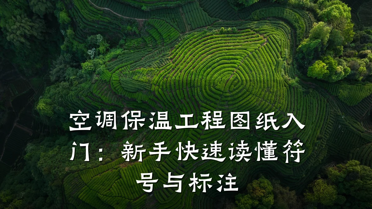 空调保温工程图纸入门：新手快速读懂符号与标注