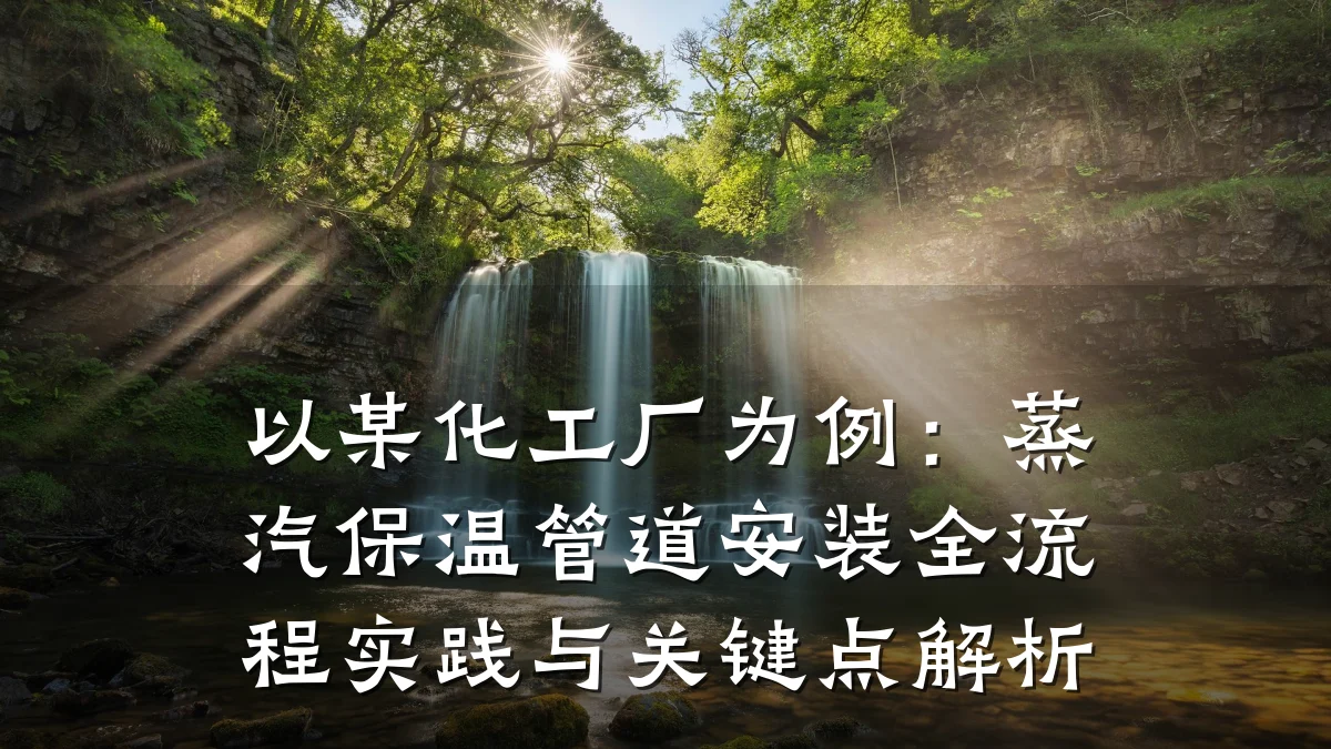以某化工厂为例：蒸汽保温管道安装全流程实践与关键点解析