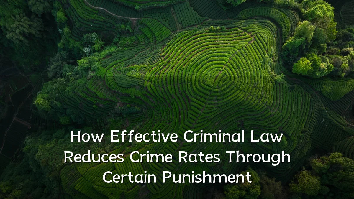 How Effective Criminal Law Reduces Crime Rates Through Certain Punishment