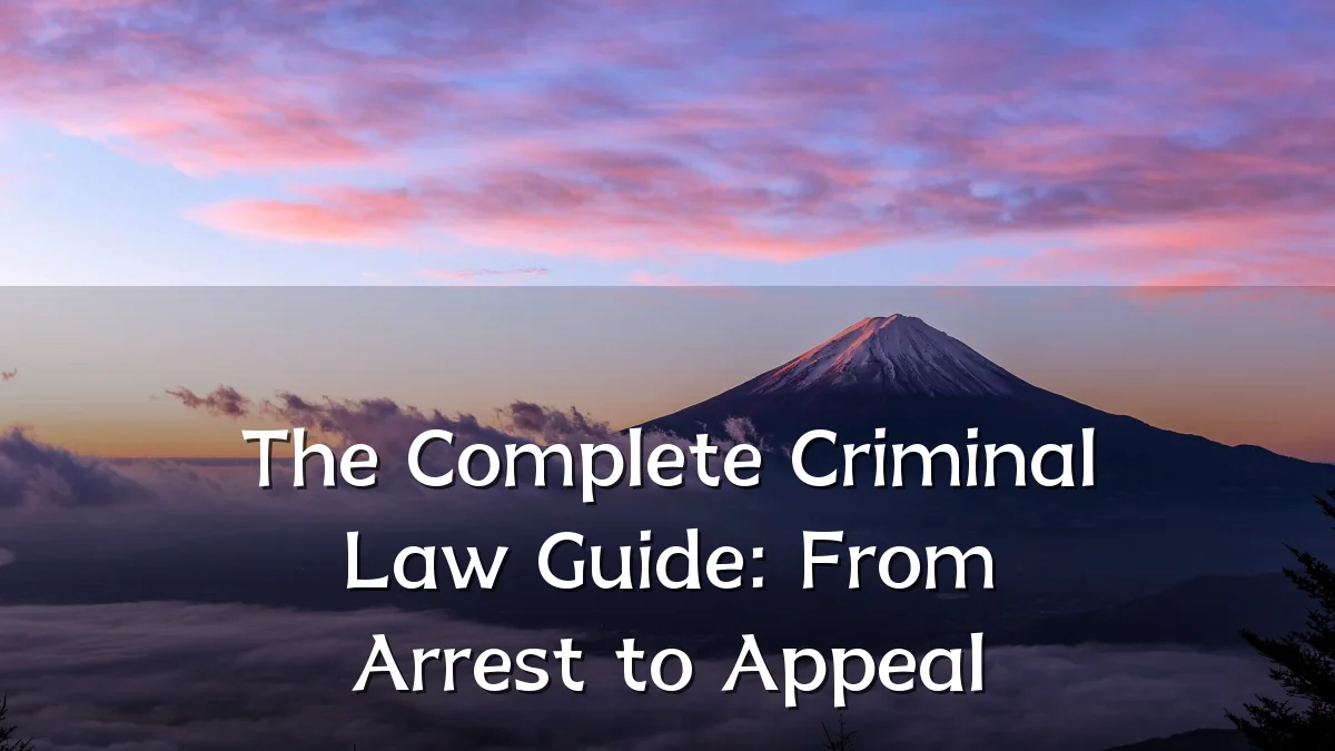 The Complete Criminal Law Guide: From Arrest to Appeal